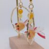 bijou fantaisie, boucles d'oreilles originales, bijou poisson japonais, création unique